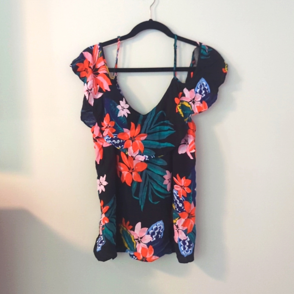 Tropical Off the Shoulder Top XL